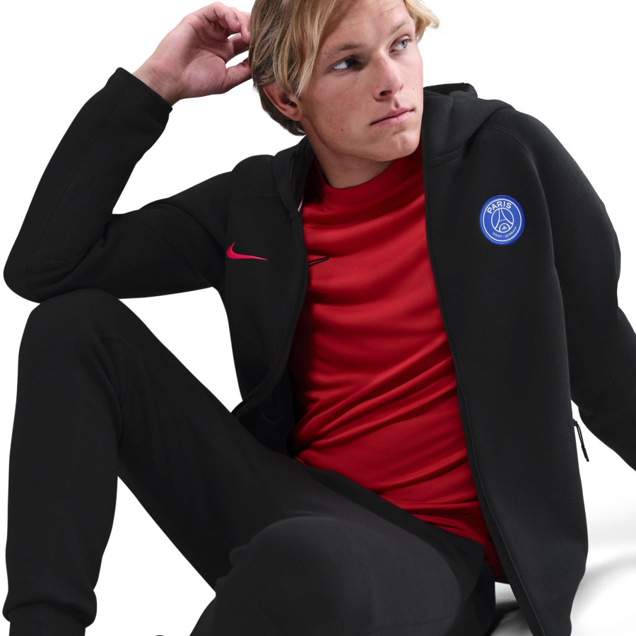 Veste survêtement PSG TechFleece noir