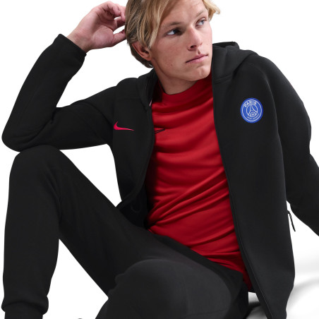 Veste survêtement PSG TechFleece noir