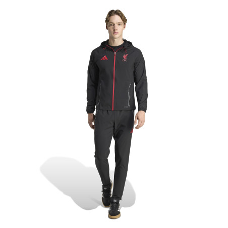 Veste survêtement Liverpool Vis Tech noir rouge