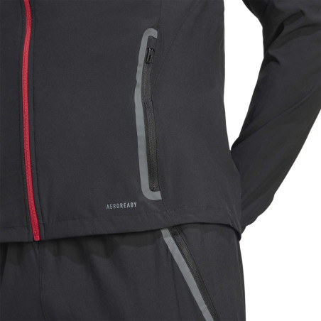 Veste survêtement Liverpool Vis Tech noir rouge