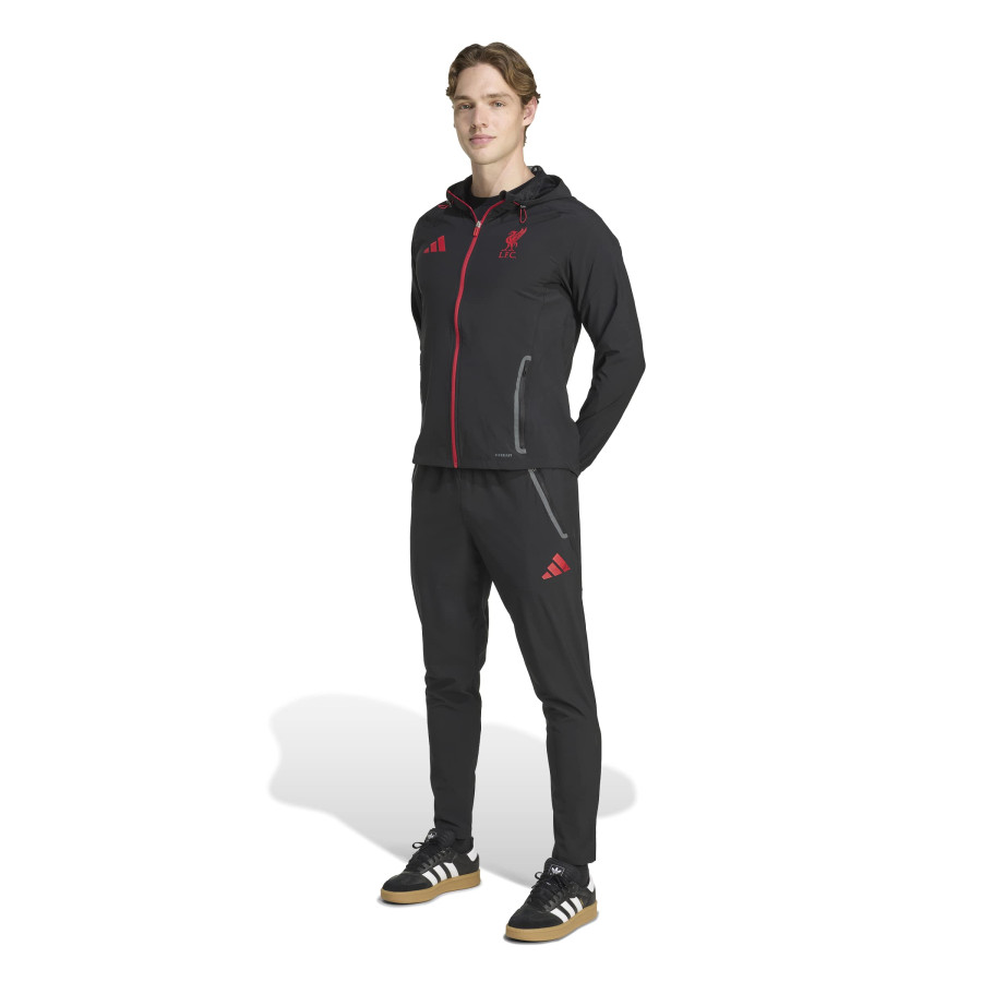 Pantalon survêtement Liverpool Vis Tech noir rouge