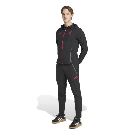 Pantalon survêtement Liverpool Vis Tech noir rouge