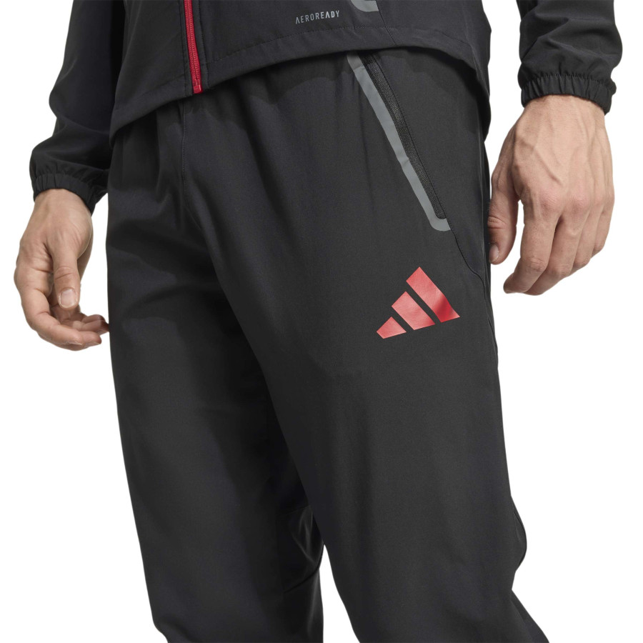 Pantalon survêtement Liverpool Vis Tech noir rouge