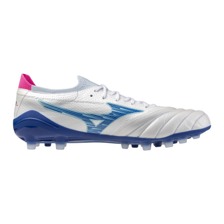 Mizuno Morelia Neo Beta Elite AG blanc bleu