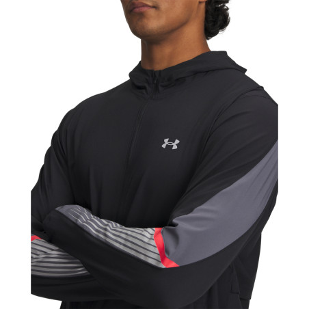 Coupe vent Under Armour Velociti Storm noir gris