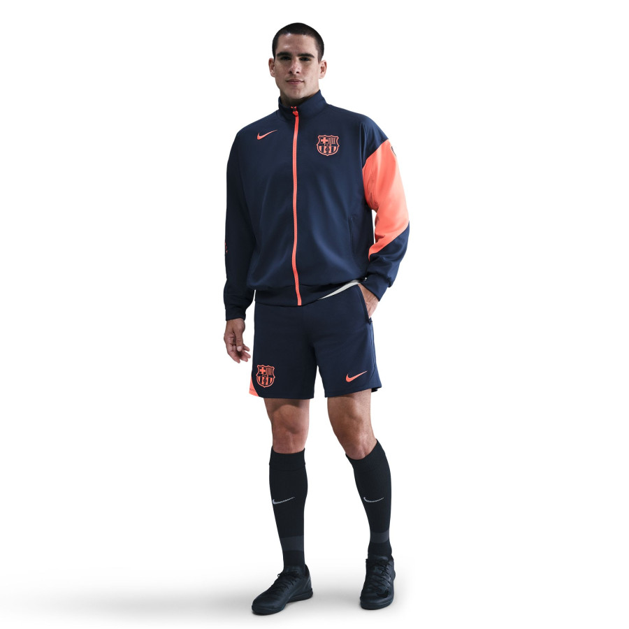 Short entraînement FC Barcelone Strike bleu orange
