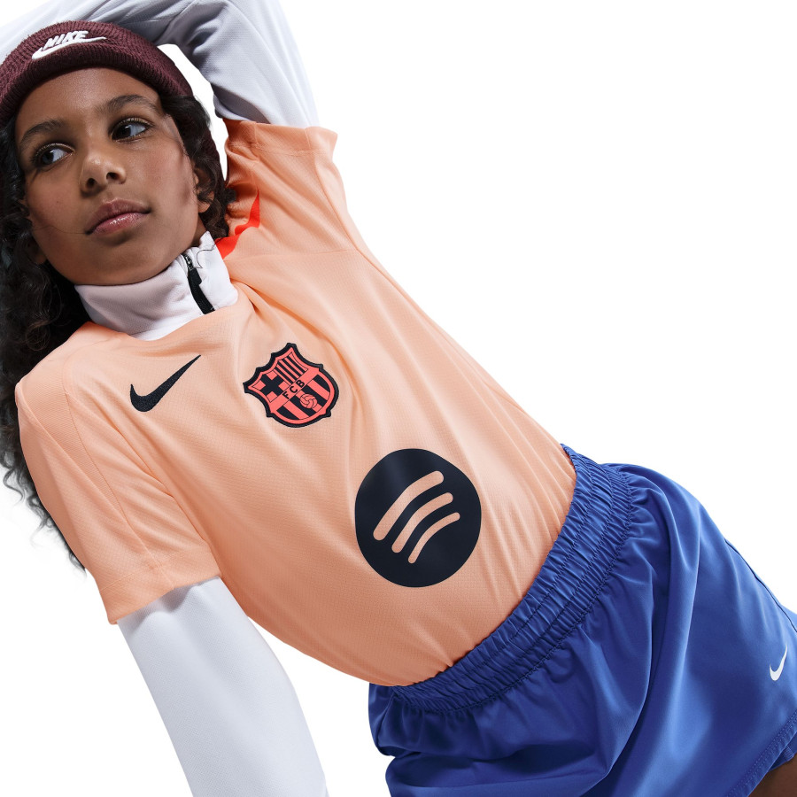 Maillot entraînement junior FC Barcelone Strike orange