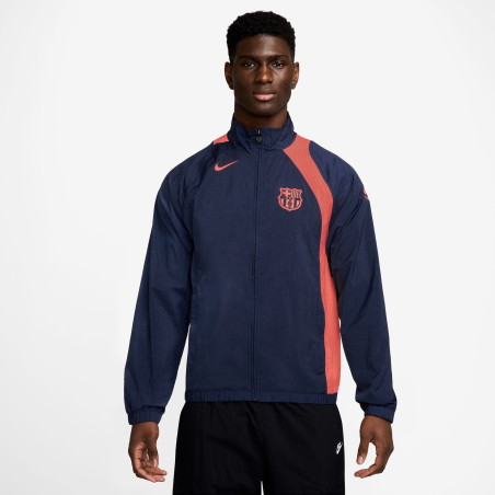 Veste survêtement FC Barcelone Woven T90 bleu orange