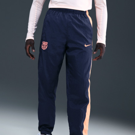 Pantalon survêtement FC Barcelone Woven T90 bleu orange