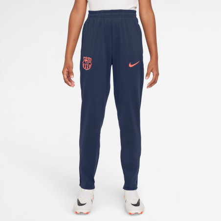 Pantalon survêtement junior FC Barcelone Strike bleu orange