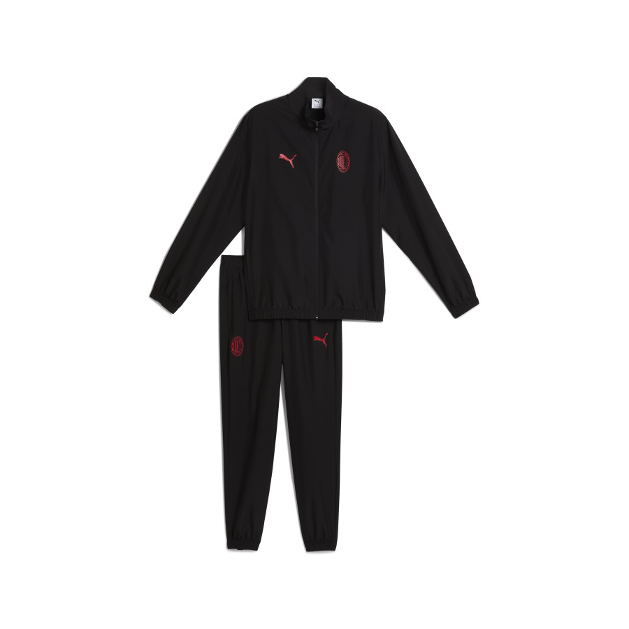 Ensemble survêtement Milan AC woven noir rouge