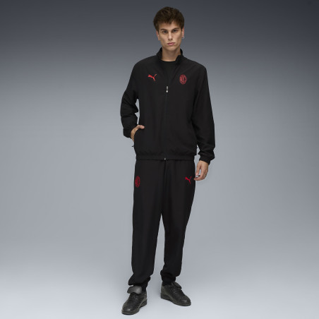 Ensemble survêtement Milan AC woven noir rouge
