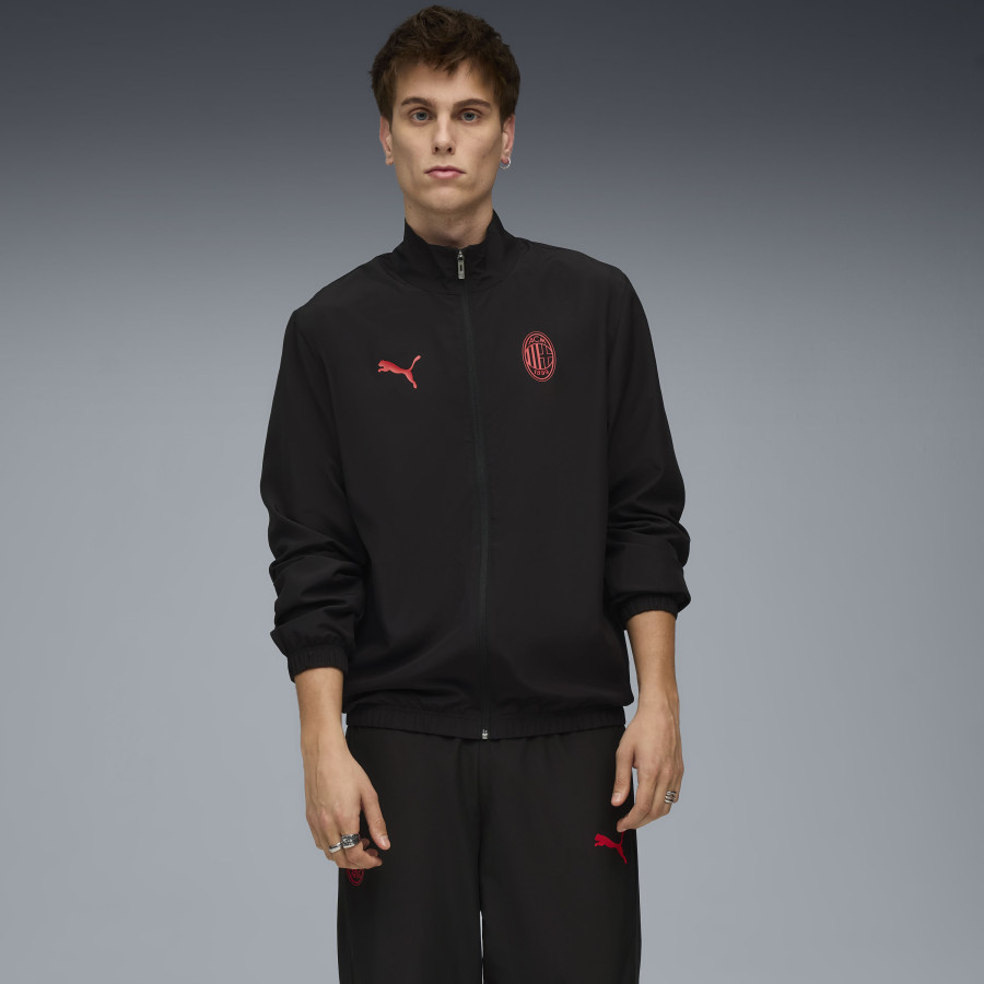 Ensemble survêtement Milan AC woven noir rouge
