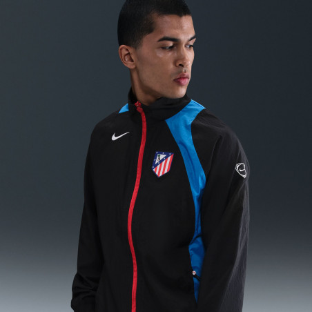 Veste survêtement Atlético Madrid Woven GX noir bleu