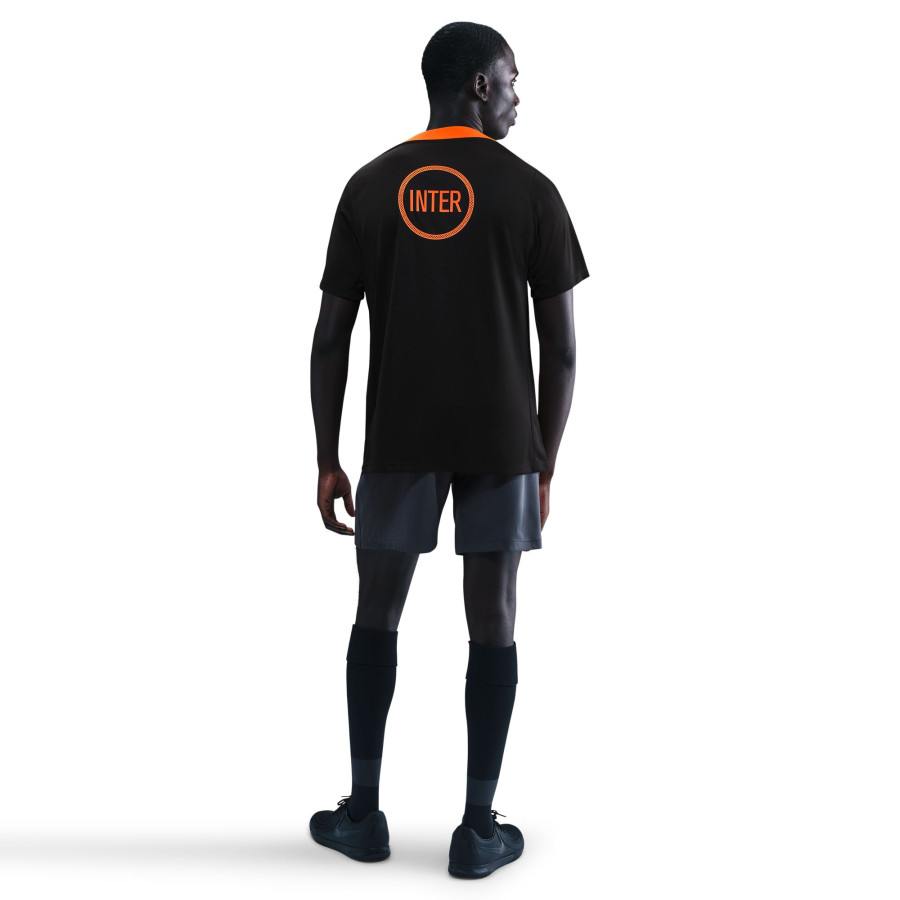 Maillot avant match Inter Milan noir orange