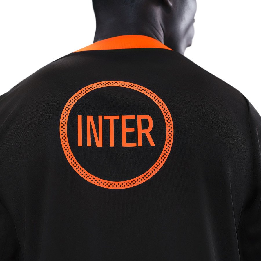 Maillot avant match Inter Milan noir orange