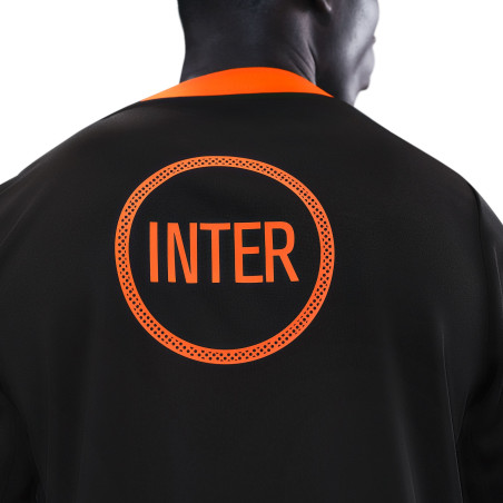 Maillot avant match Inter Milan noir orange