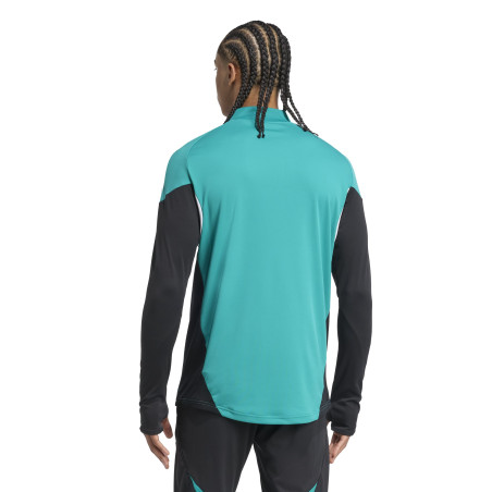 Sweat zippé Liverpool vert blanc