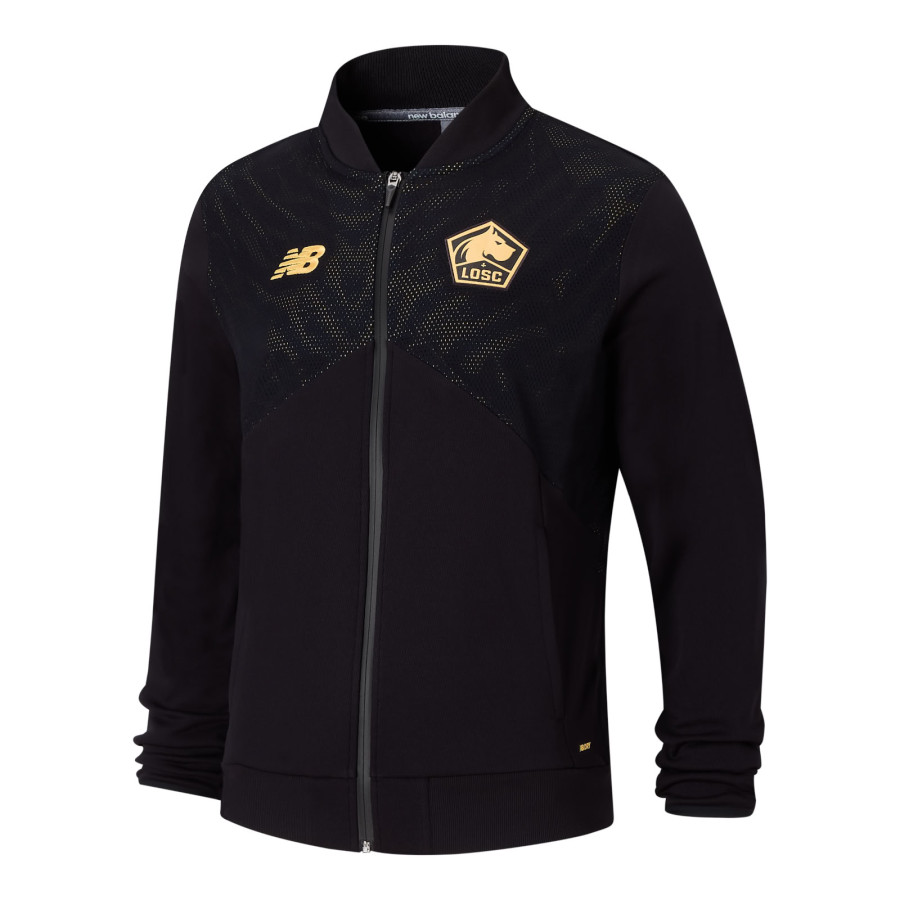 Veste survêtement LOSC noir or