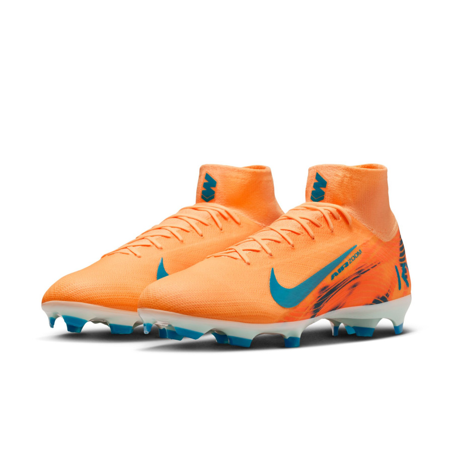 Nike Air Zoom Mercurial Superfly 10 Pro Mbappé FG orange bleu