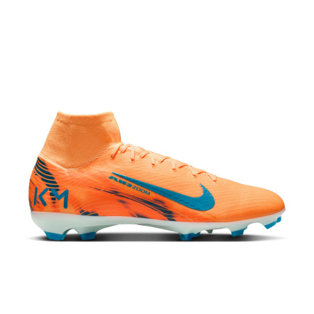 Nike Air Zoom Mercurial Superfly 10 Pro Mbappé FG orange bleu