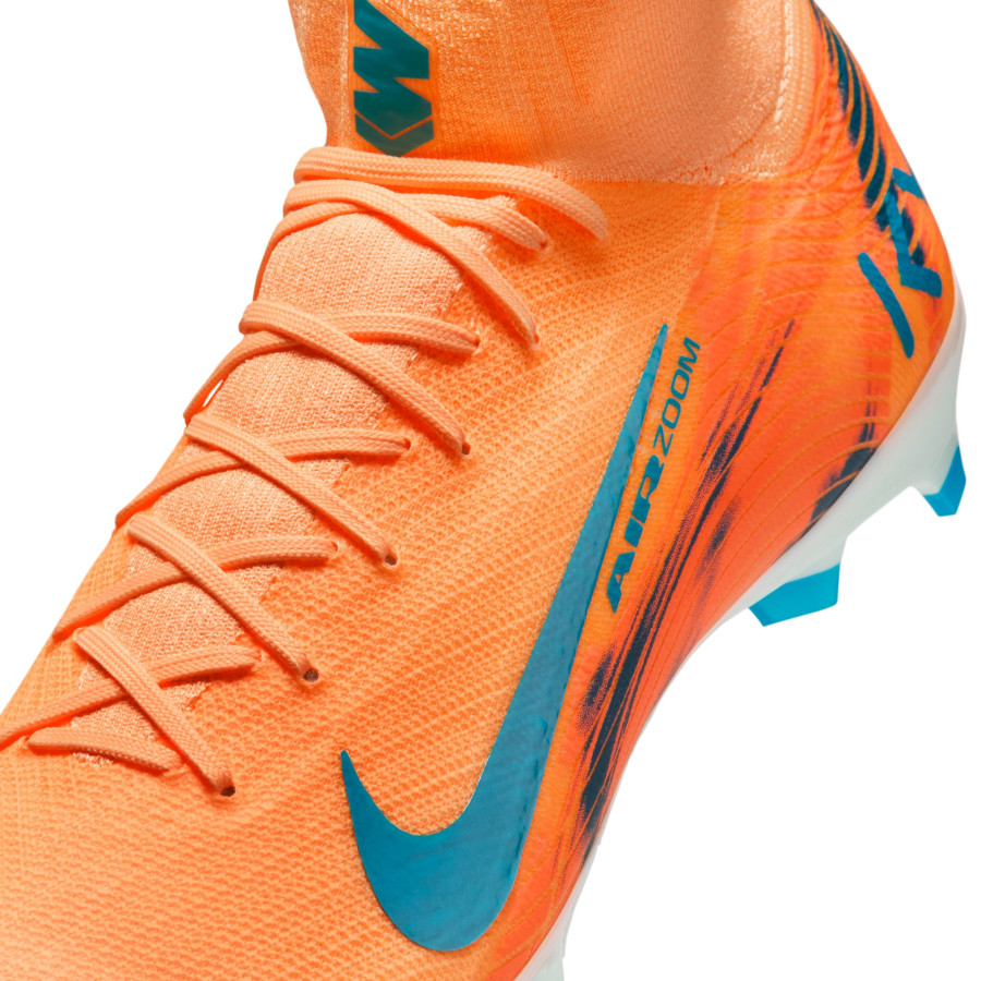 Nike Air Zoom Mercurial Superfly 10 Pro Mbappé FG orange bleu