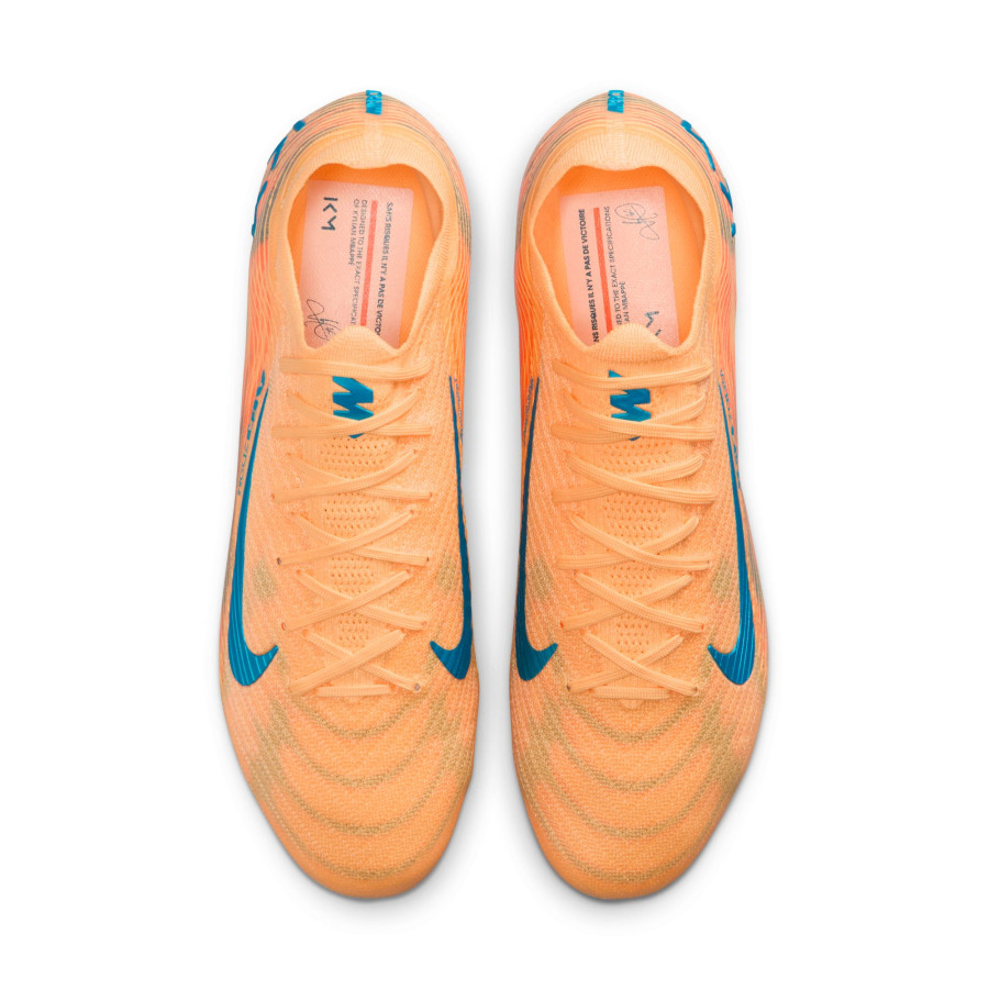 Nike Air Zoom Mercurial Vapor 16 Elite Mbappé FG orange bleu