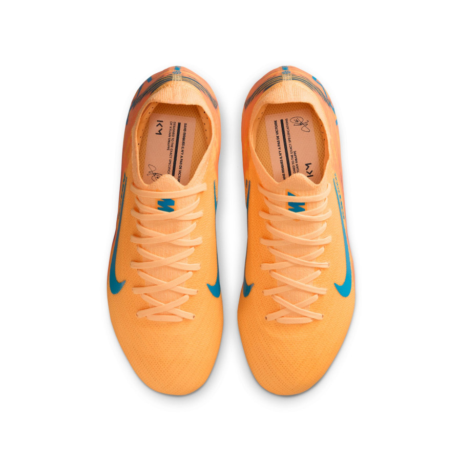 Nike Air Zoom Mercurial Vapor 16 Pro junior Mbappé FG orange bleu
