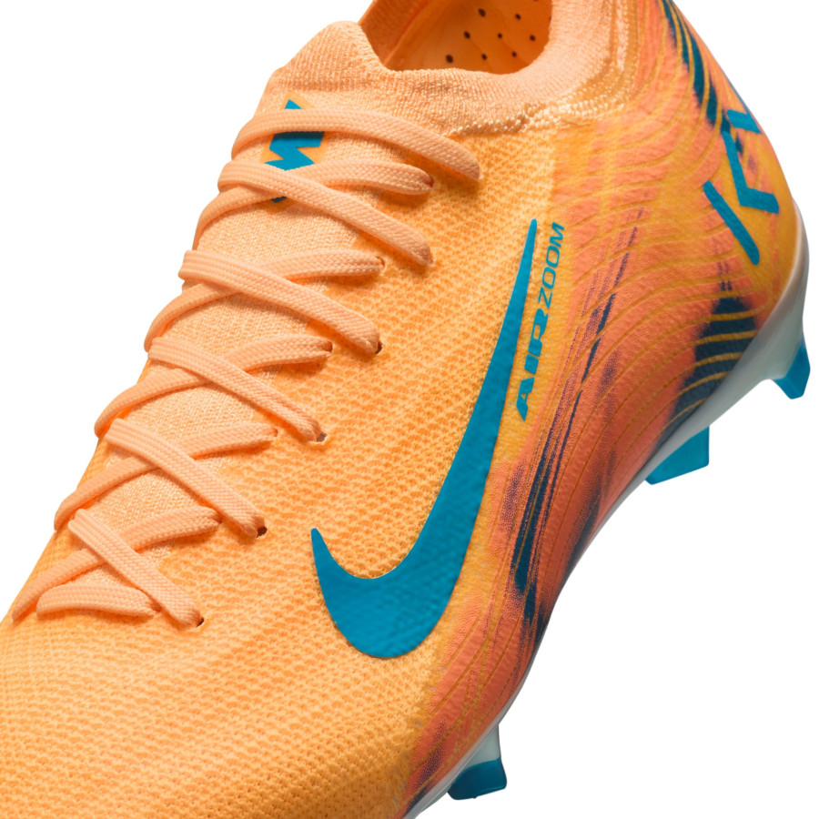 Nike Air Zoom Mercurial Vapor 16 Pro junior Mbappé FG orange bleu