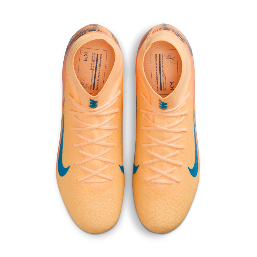 Nike Air Zoom Mercurial Superfly 10 Academy Mbappé FG/MG orange bleu