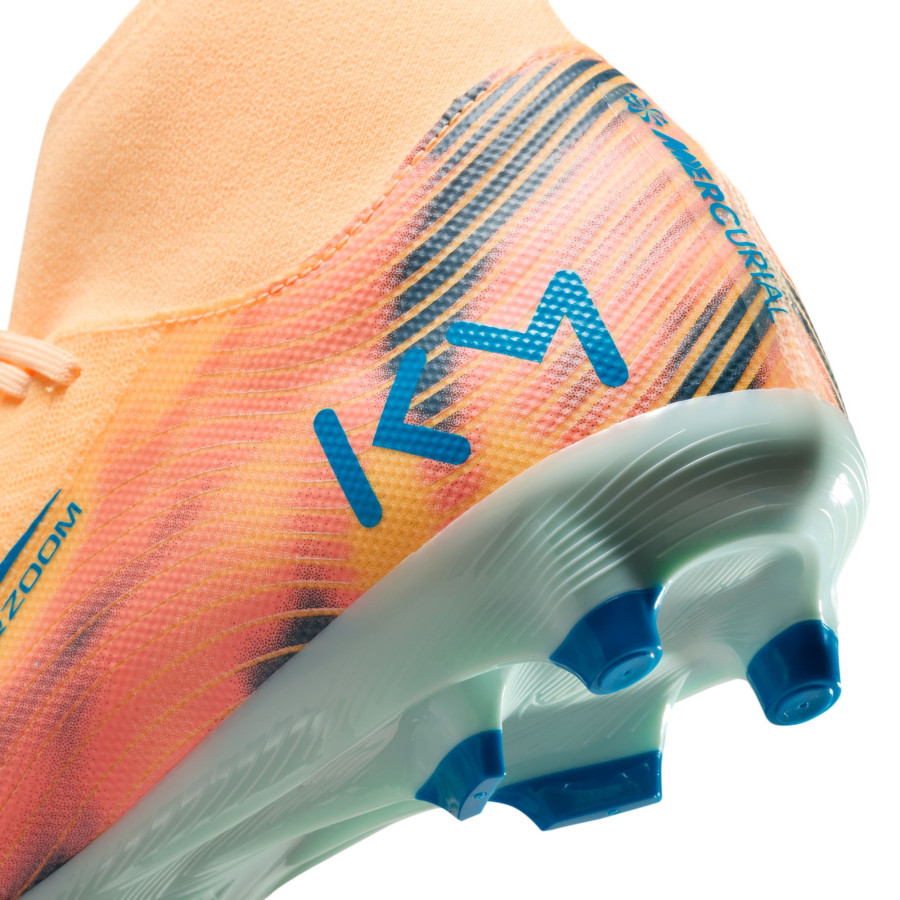 Nike Air Zoom Mercurial Superfly 10 Academy Mbappé FG/MG orange bleu