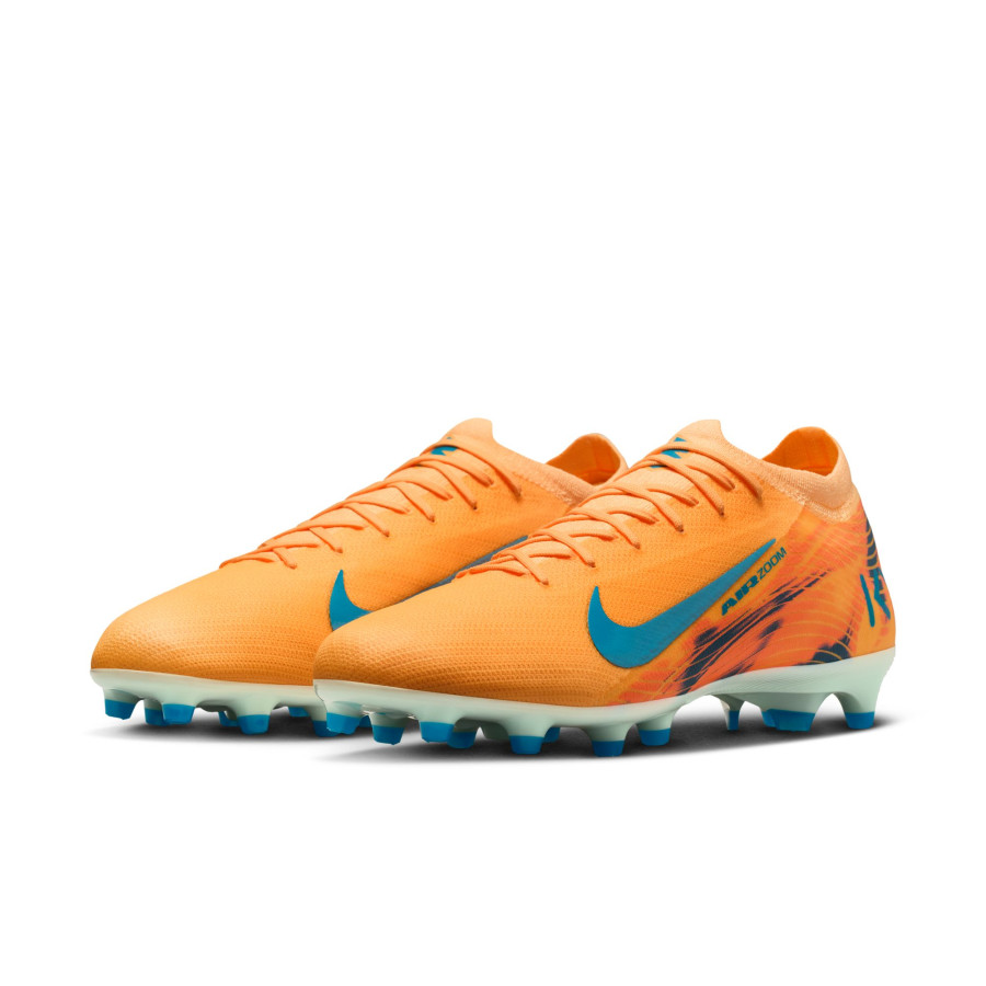 Nike Air Zoom Mercurial Vapor 16 Pro Mbappé AG-Pro orange bleu