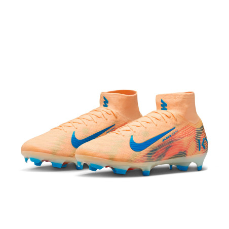 Nike Air Zoom Mercurial Superfly 10 Elite Mbappé FG orange bleu