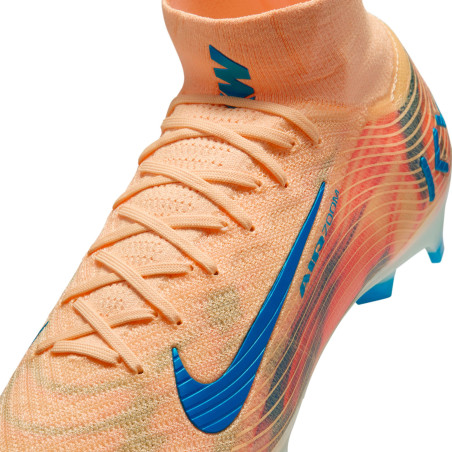 Nike Air Zoom Mercurial Superfly 10 Elite Mbappé FG orange bleu