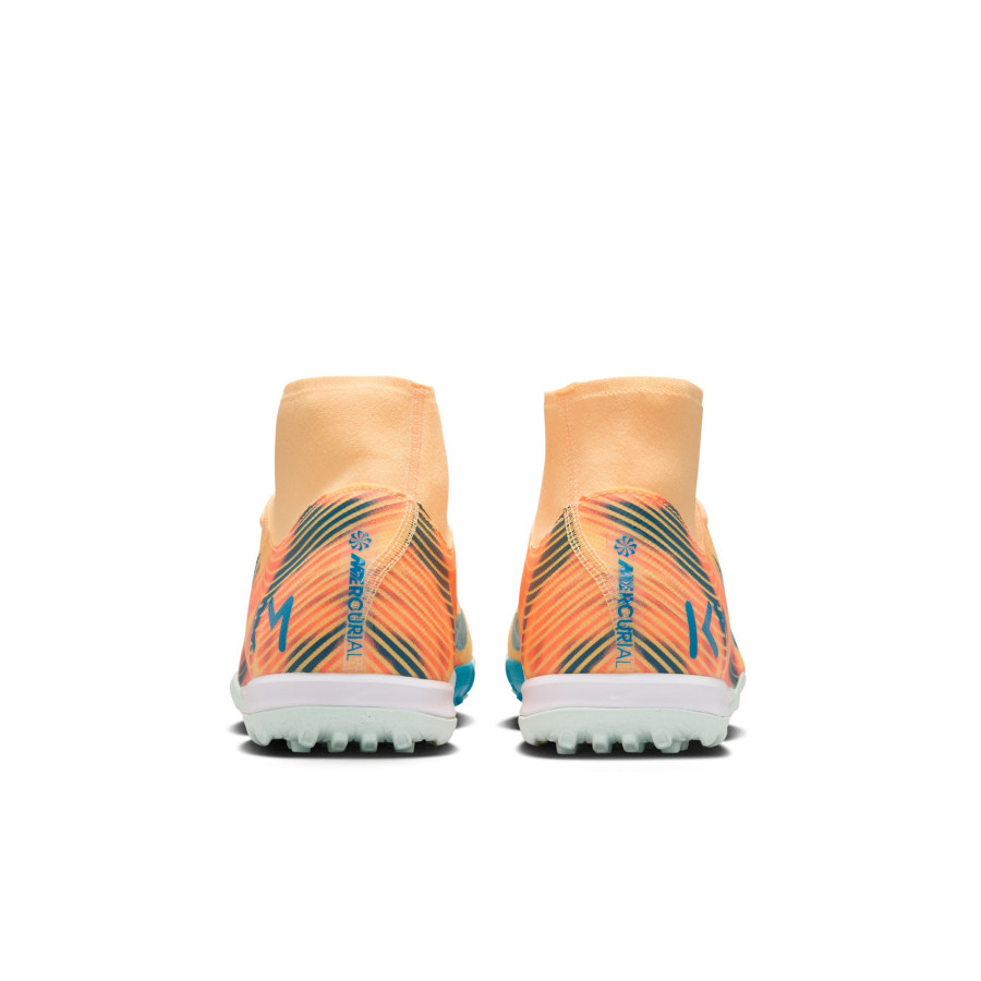 Nike Air Zoom Mercurial Superfly 10 Academy Mbappé Turf orange bleu