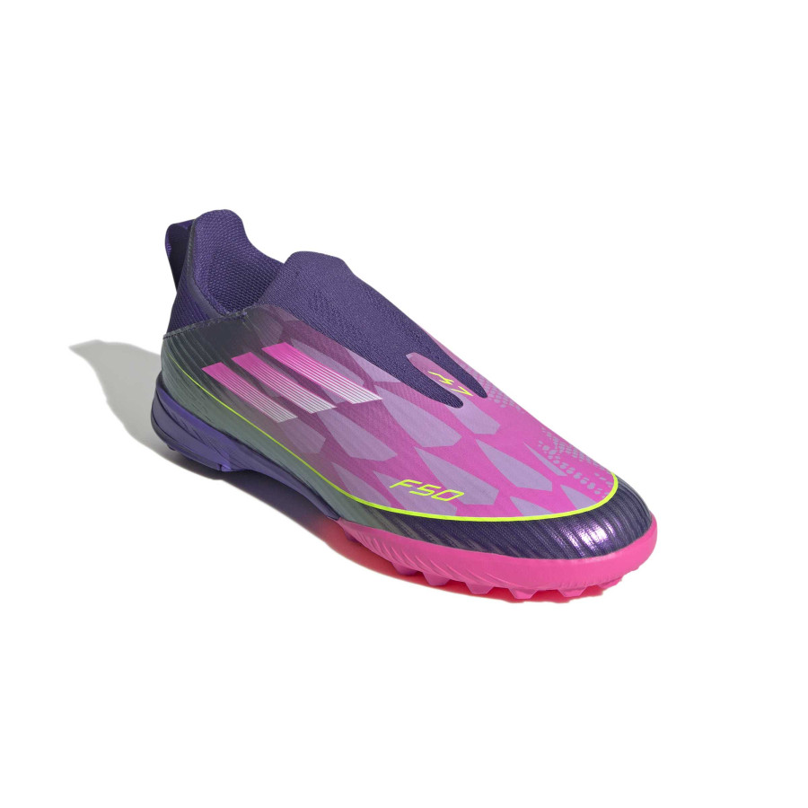 adidas F50 junior Lamine Yamal League LaceLess turf violet