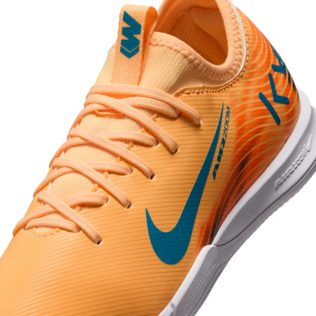 Nike Air Zoom Mercurial Vapor 16 Academy junior Mbappé Indoor orange bleu