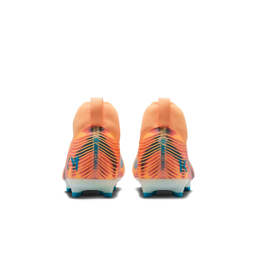 Nike Air Zoom Mercurial Superfly 10 Academy junior Mbappé FG/MG orange bleu