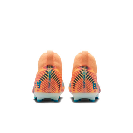 Nike Air Zoom Mercurial Superfly 10 Academy junior Mbappé FG/MG orange bleu