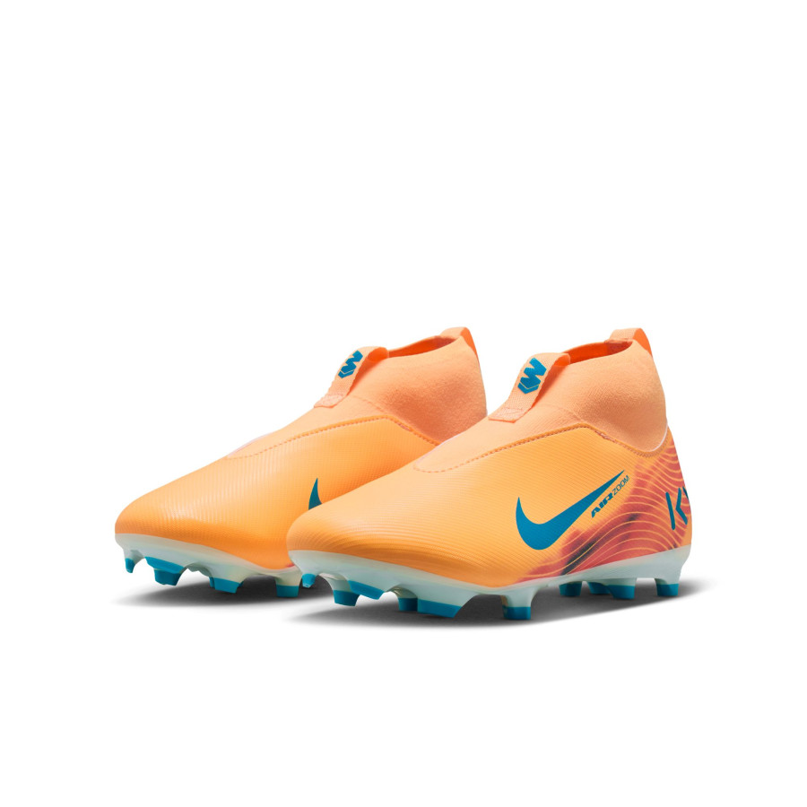 Nike Air Zoom Mercurial Superfly 10 Academy junior Mbappé FG/MG orange bleu
