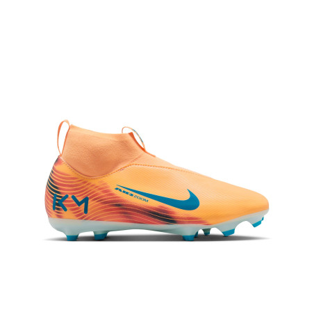 Nike Air Zoom Mercurial Superfly 10 Academy junior Mbappé FG/MG orange bleu