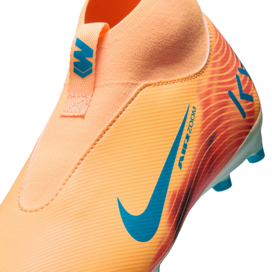 Nike Air Zoom Mercurial Superfly 10 Academy junior Mbappé FG/MG orange bleu
