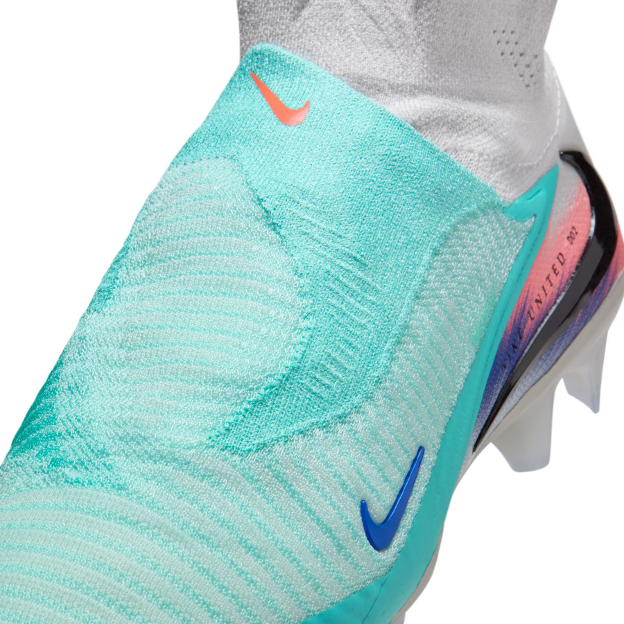 Nike Phantom 6 montante United 2 Elite FG bleu rose