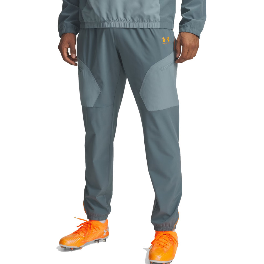 Pantalon survêtement Under Armour Challenger bleu orange