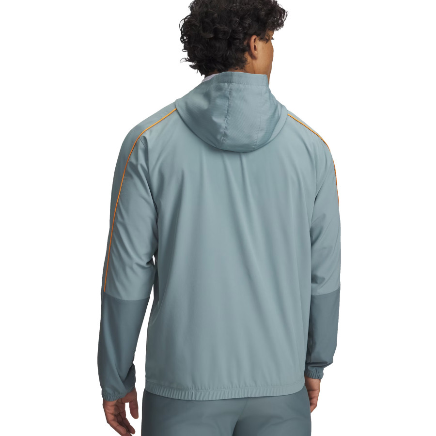 Sweat zippé Under Armour Challenger bleu orange