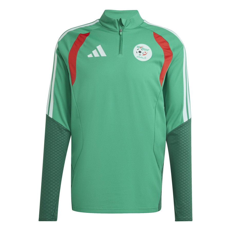 Sweat zippé Algérie vert rouge