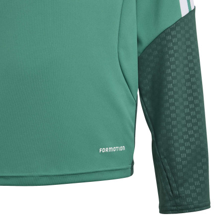 Sweat zippé junior Algérie vert rouge