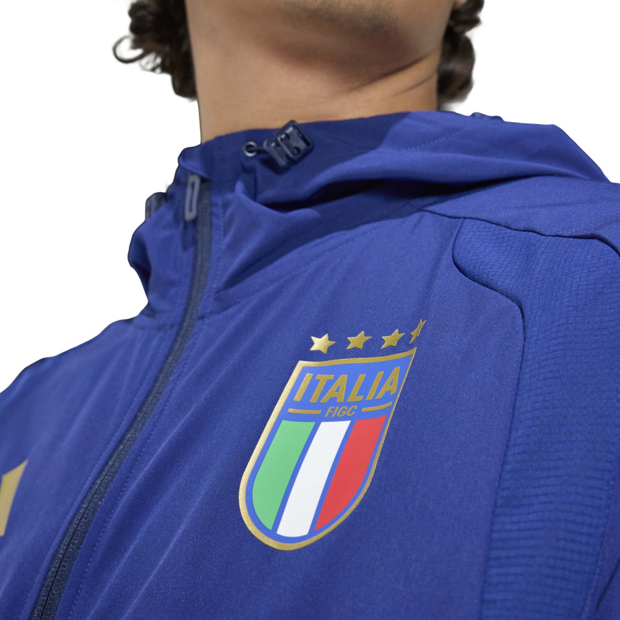 Veste survêtement Italie FZ bleu