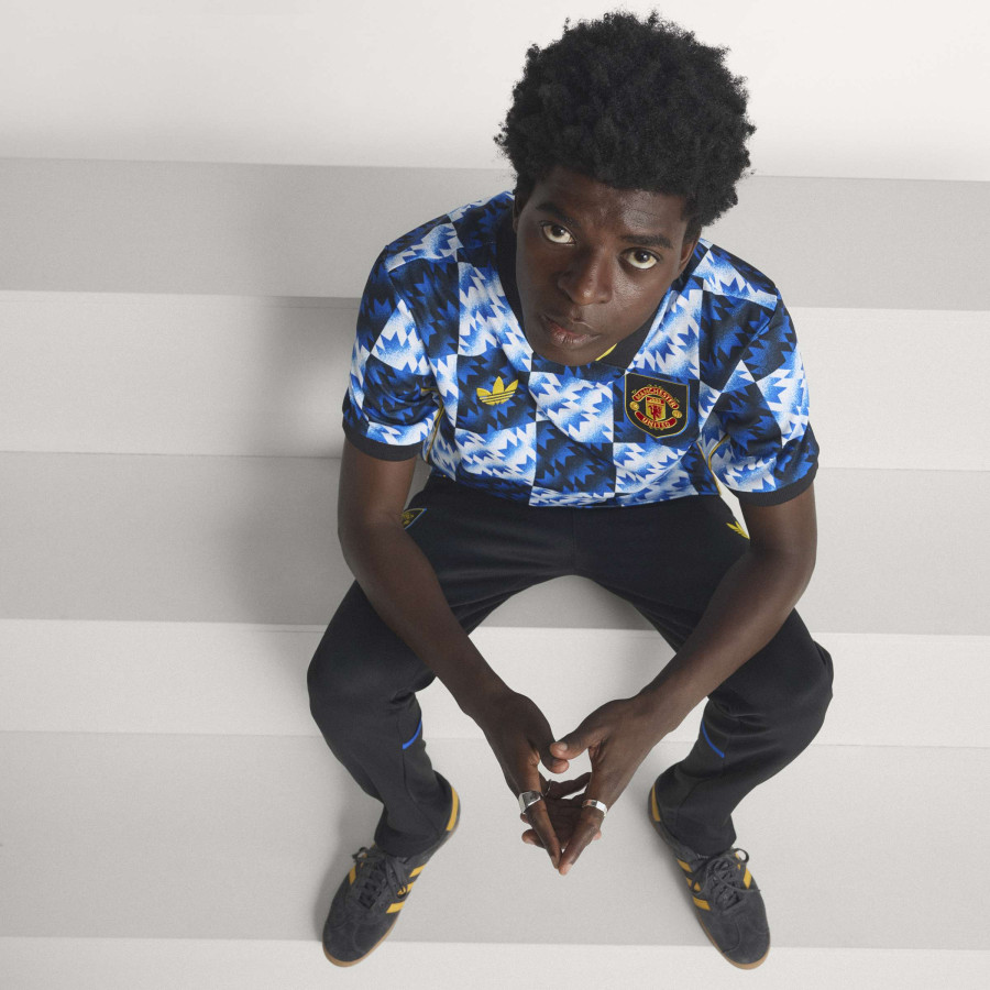 Maillot Manchester United Lifestyle bleu jaune