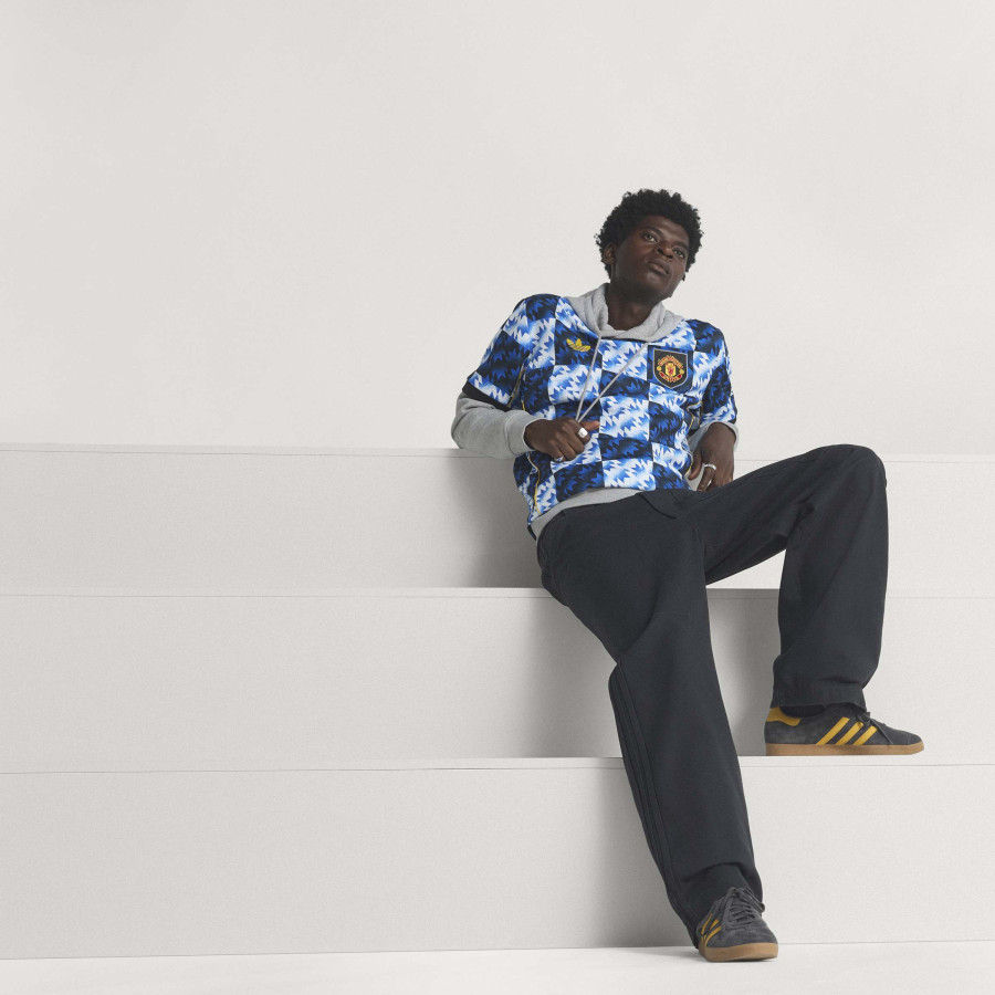 Maillot Manchester United Lifestyle bleu jaune